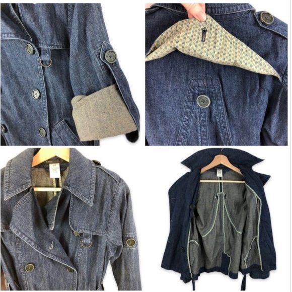 Marc by Marc Jacobs denim belted trench-style jacket - Picture 7 of 8